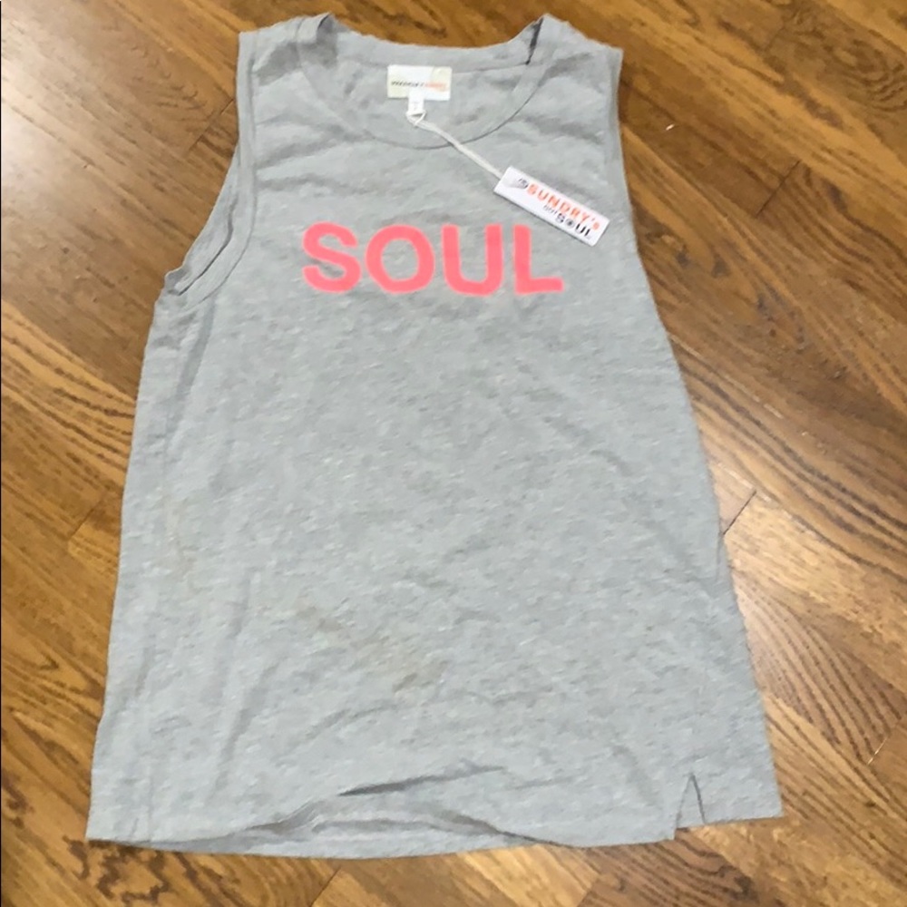Sundry muscle tank soulcycle never worn